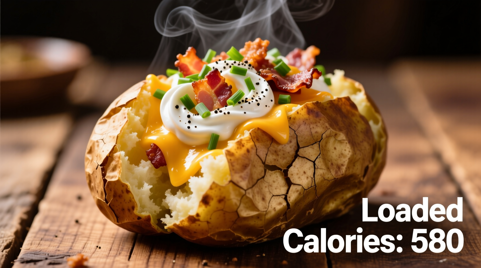 baked potato loaded calories