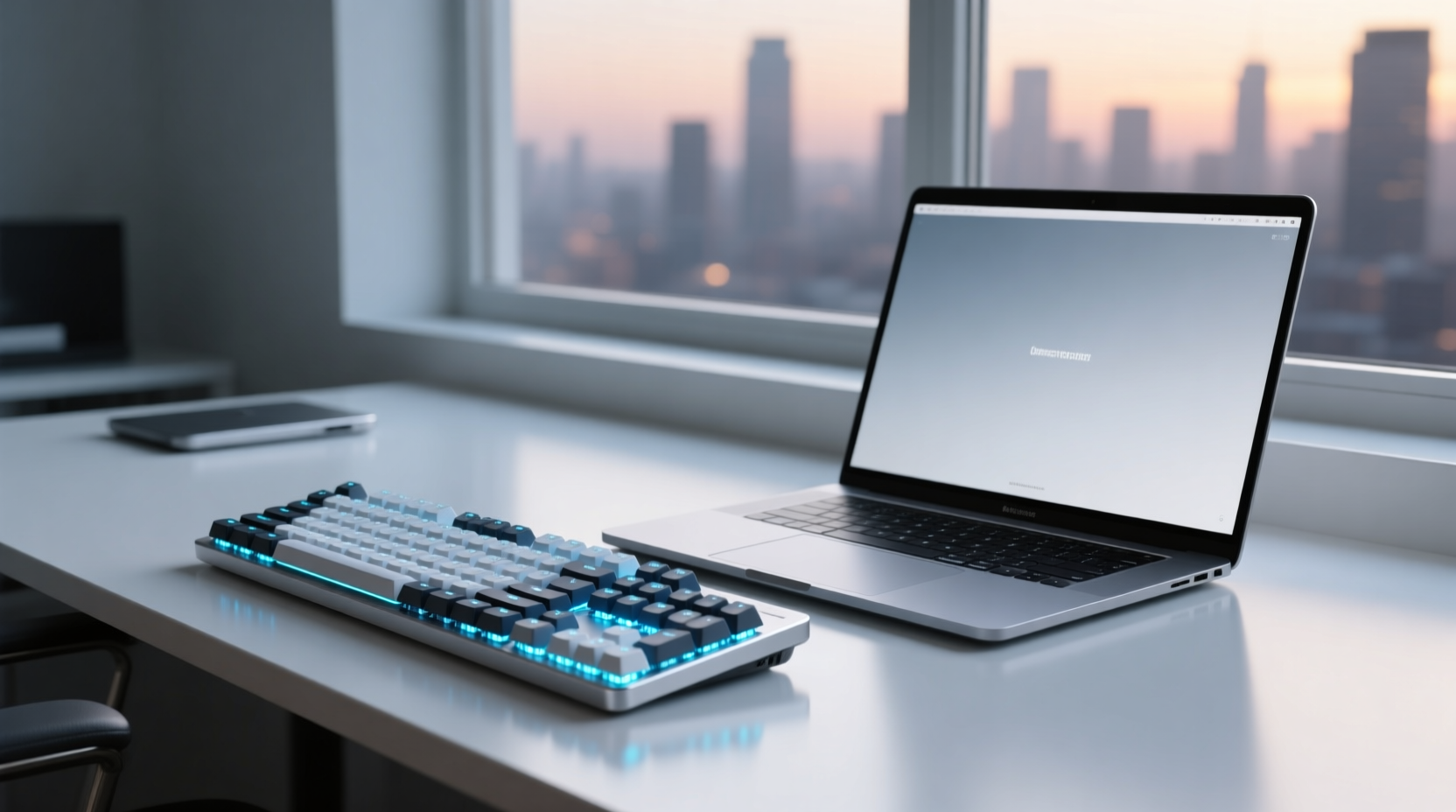 keyboard and computer