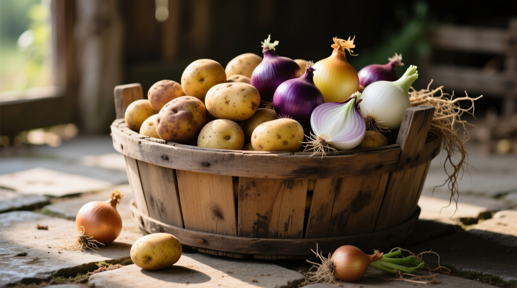 potato and onion bin