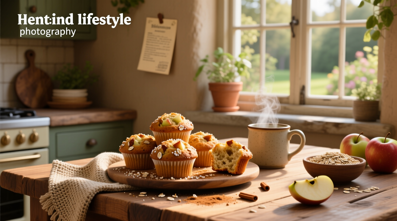 apple and oat muffins healthy homemade option
