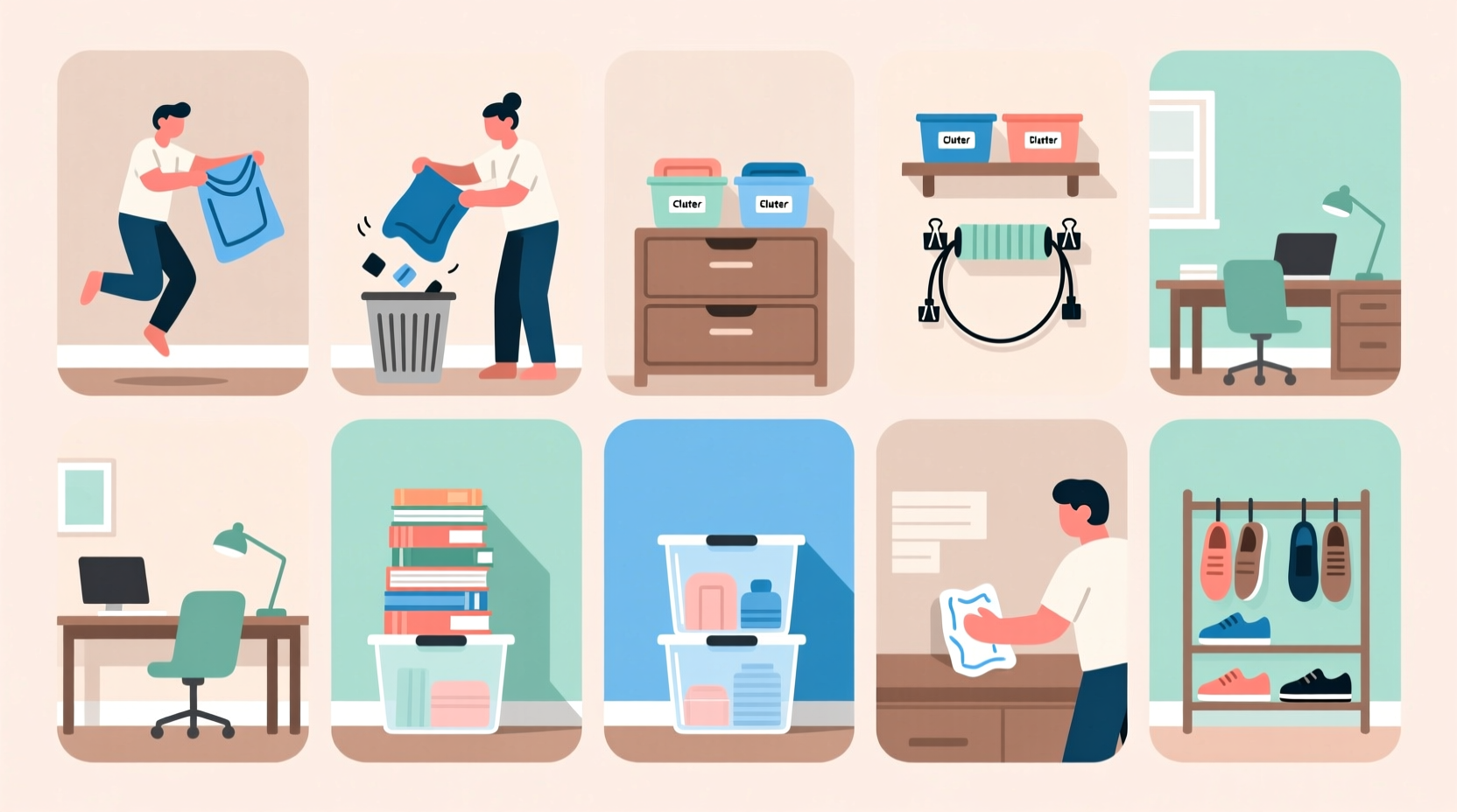 10 ways to quickly get rid of clutter