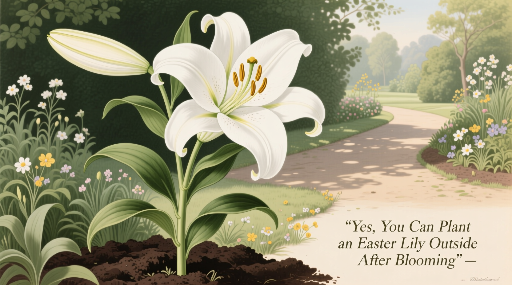 can you plant an easter lilly