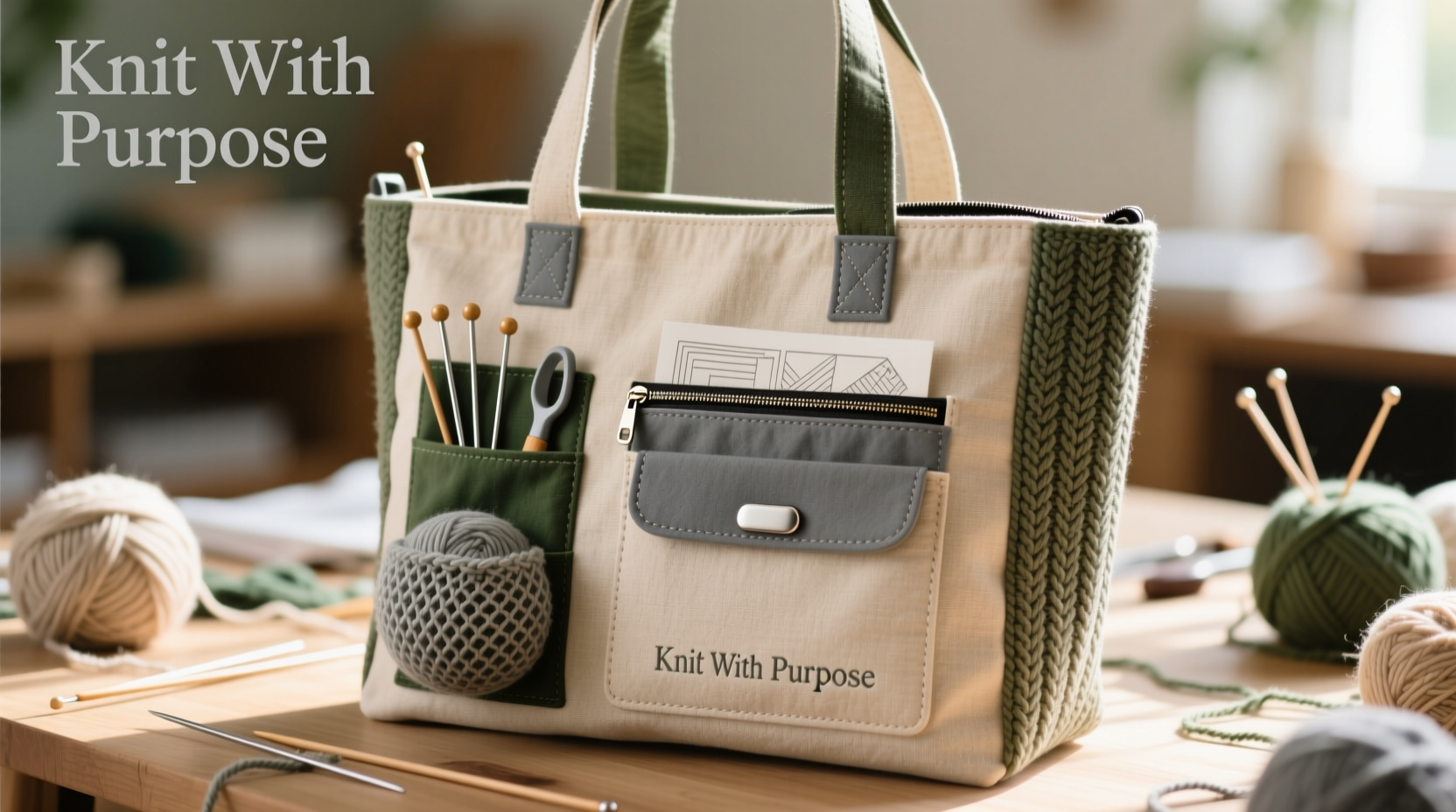 knitting bags with style and function for every project