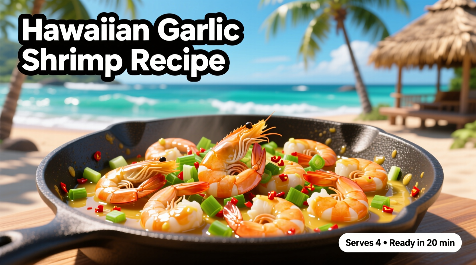 Authentic Hawaiian Garlic Shrimp Recipe in 20 Minutes