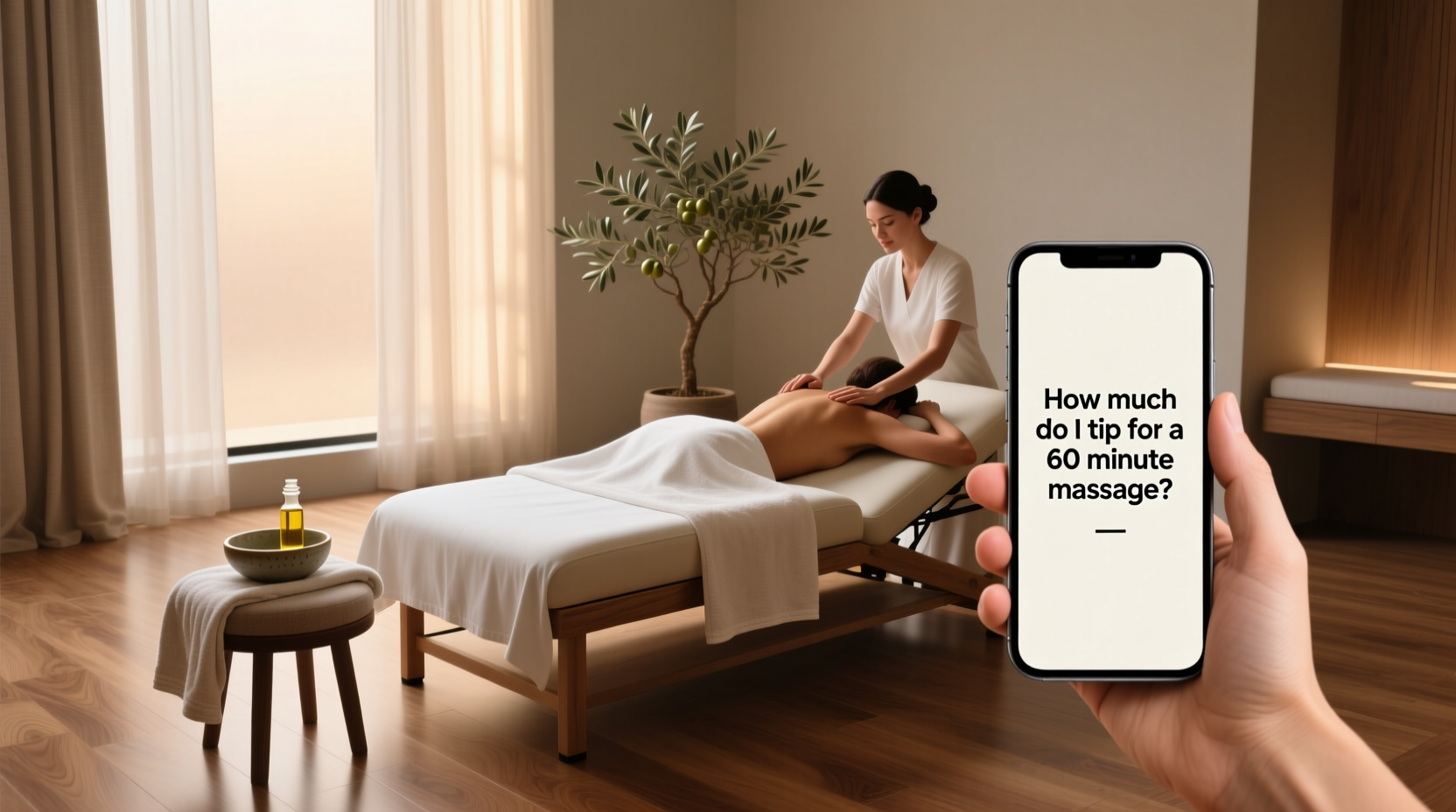 how to tip for a 60 minute massage