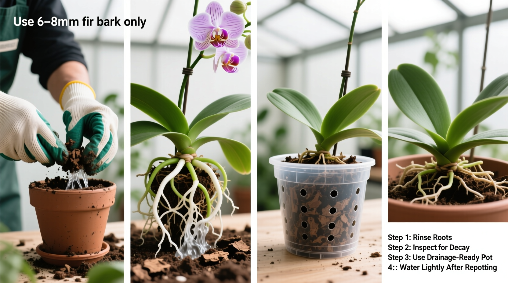 How to Repot an Orchid with Bark