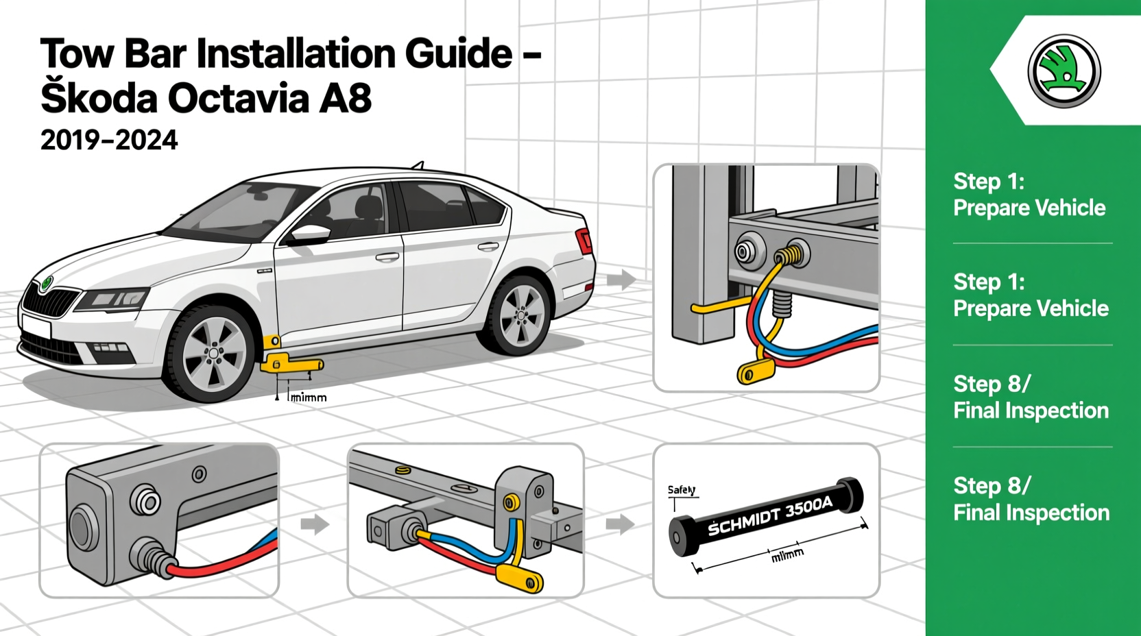 tow bar installation octavia a8