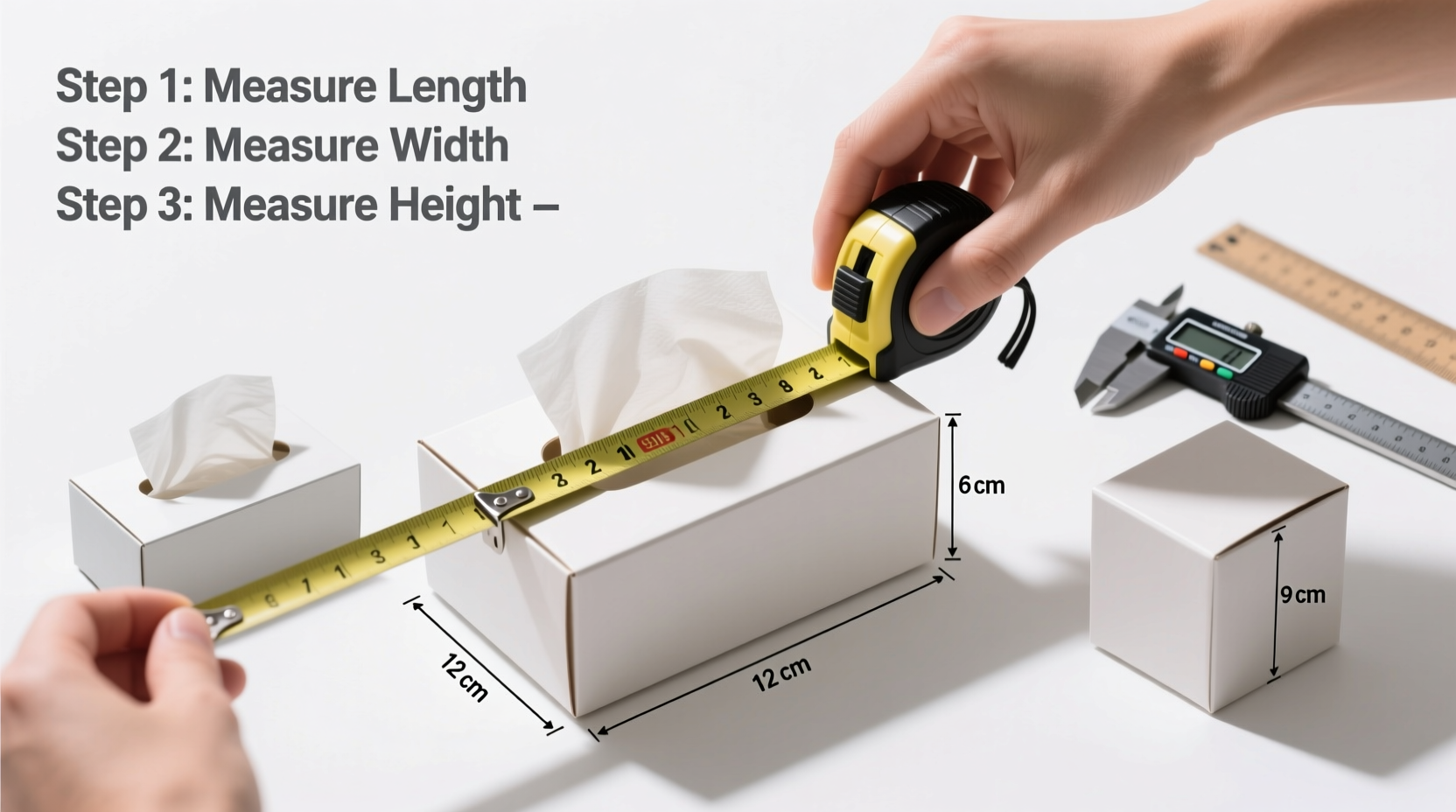 how to accurately measure for the perfect tissue box size a step by step guide