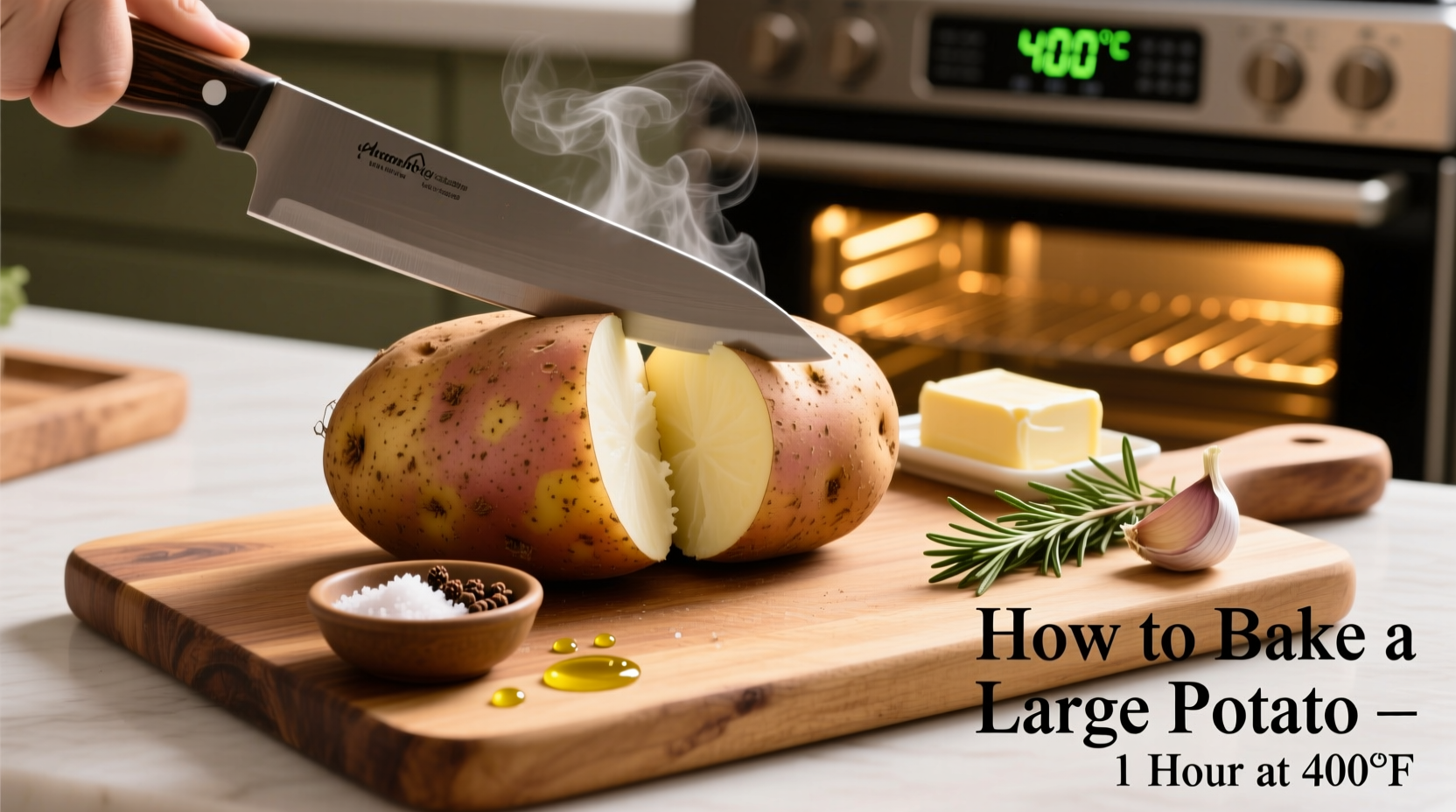 how to bake a large potato