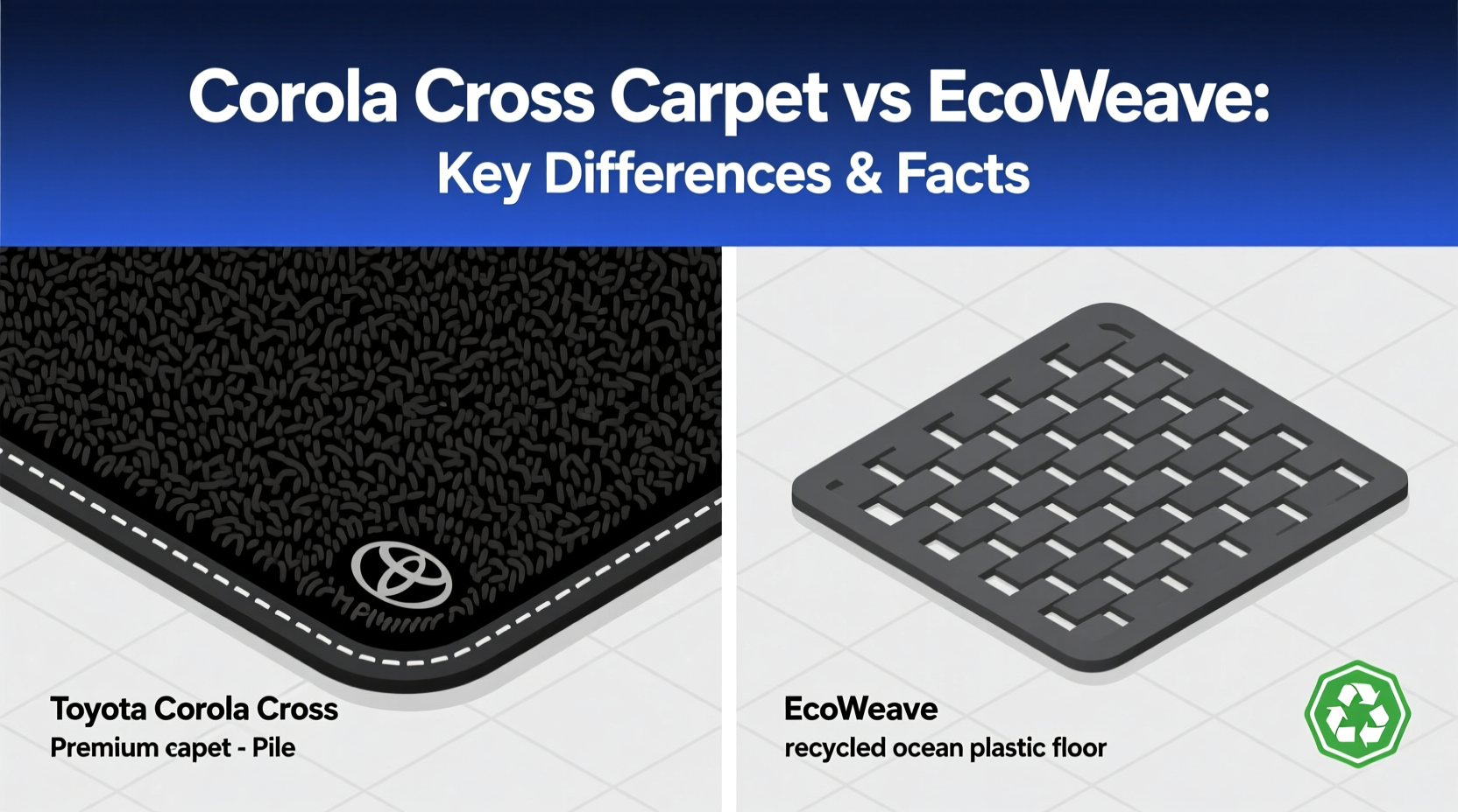 Corolla Cross Carpet vs EcoWeave: Key Differences & Facts