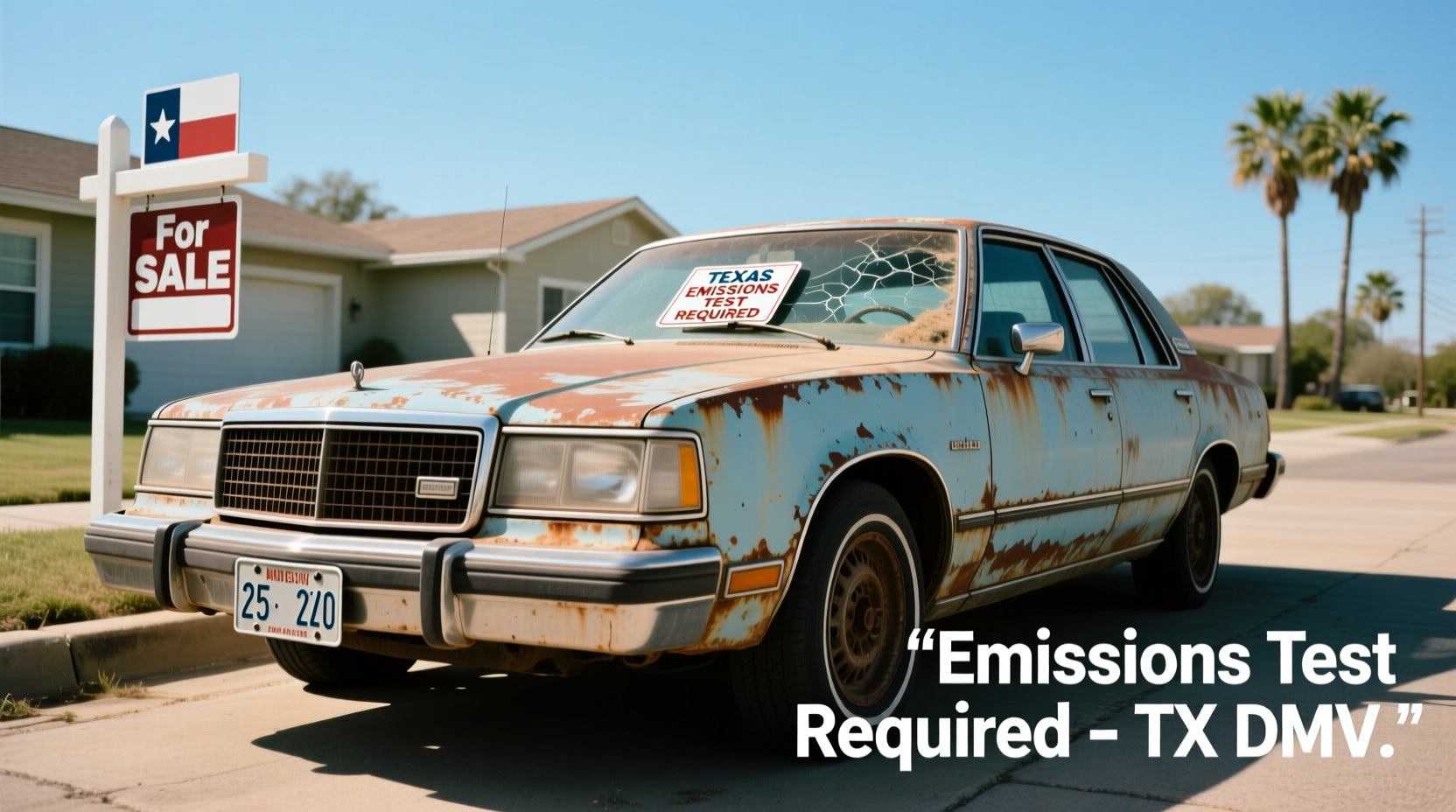 does a 25 year old car need emissions in texas