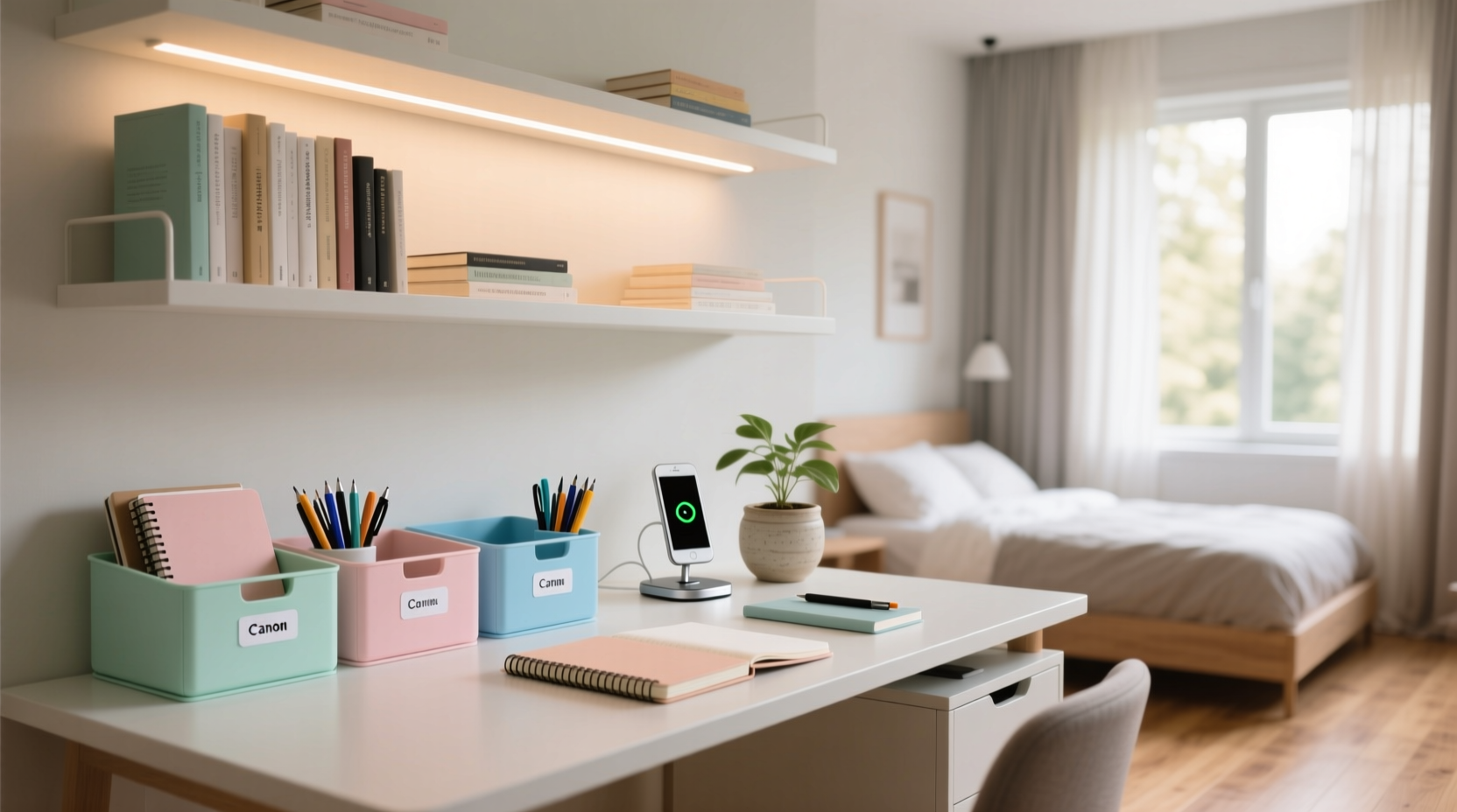 organize homework station