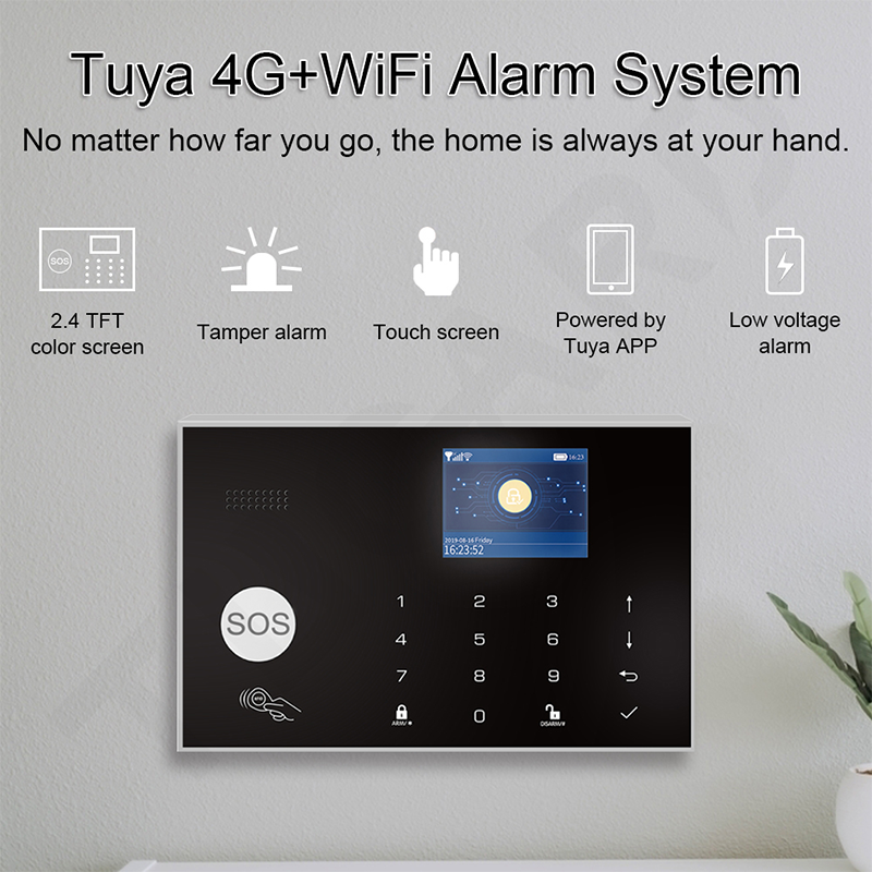 Factory direct Home security smart PIR alarm system wifi gsm home wireless security