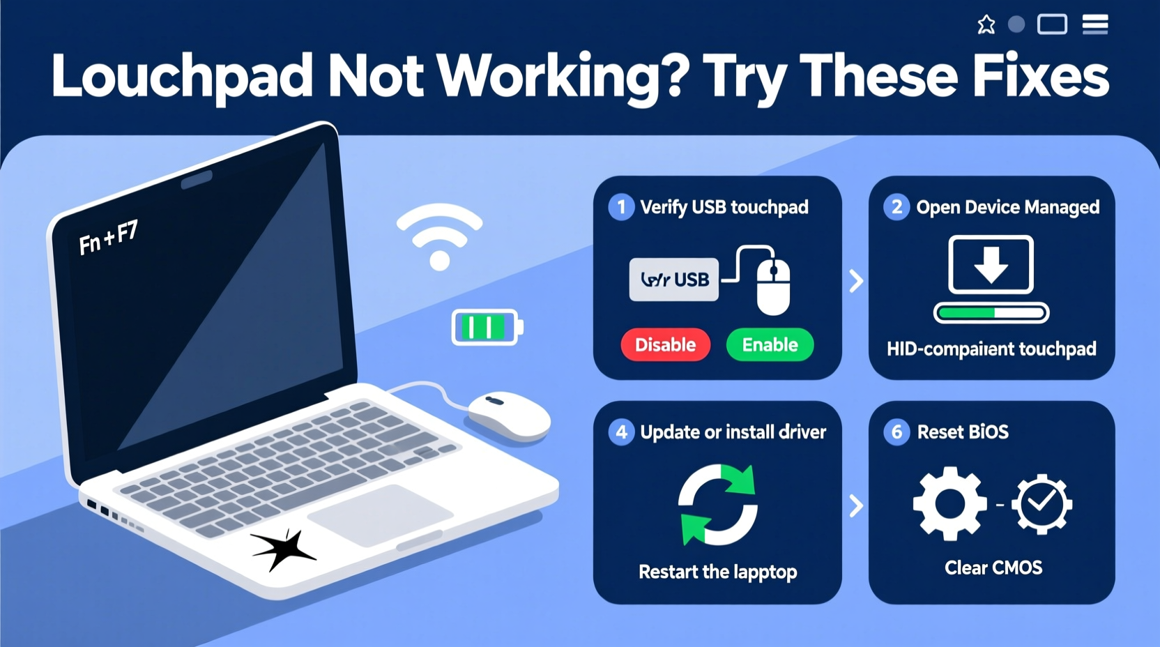 touchpad not working troubleshooting fixes for laptops