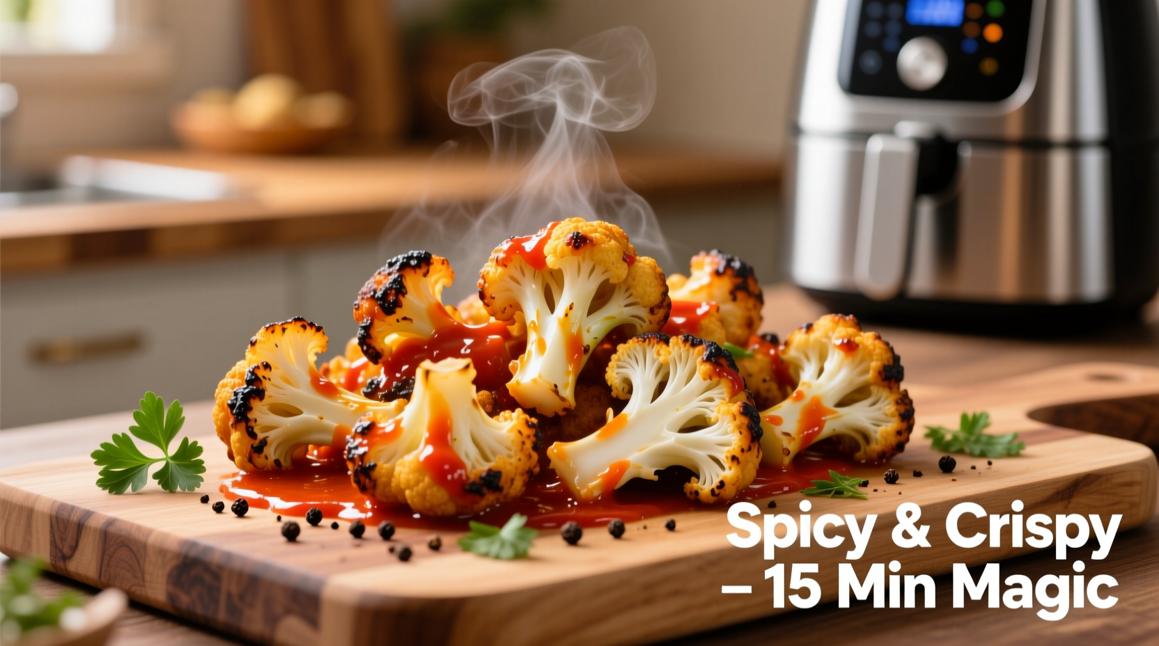 Perfect Air Fryer Buffalo Cauliflower Recipe in 25 Minutes