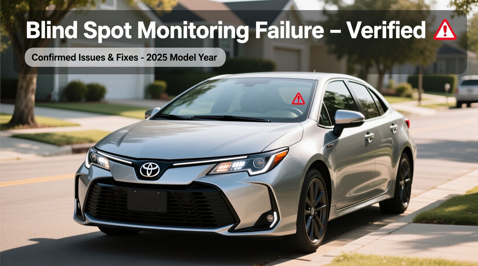 Corolla 2025 Blind Spot Monitoring Failure: Verified Facts & Fixes
