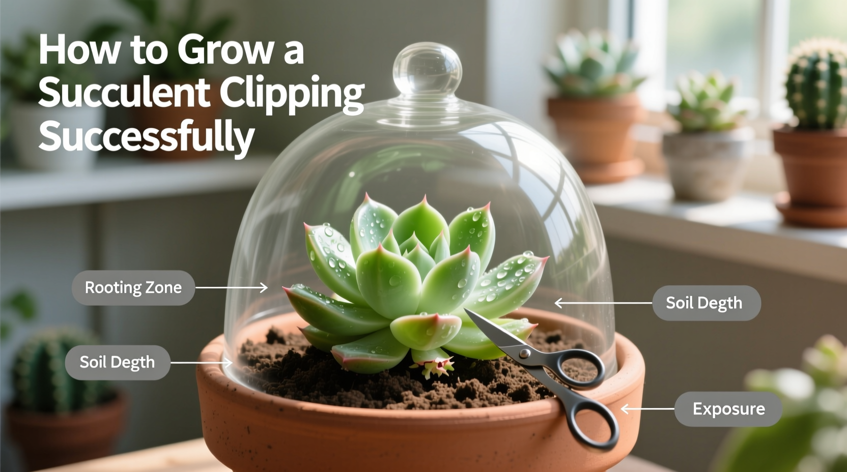how to grow a succulent clipping