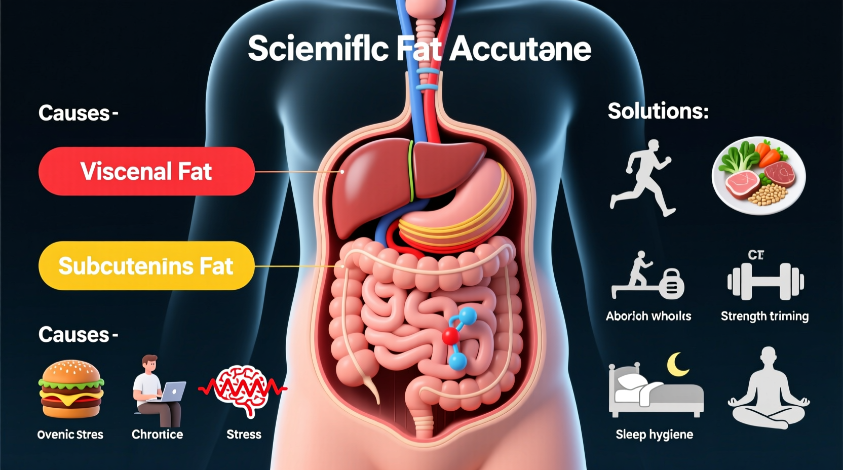 belly fat accumulation causes and how to address it
