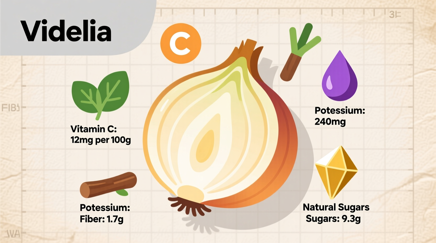 vidalia onion nutrition facts