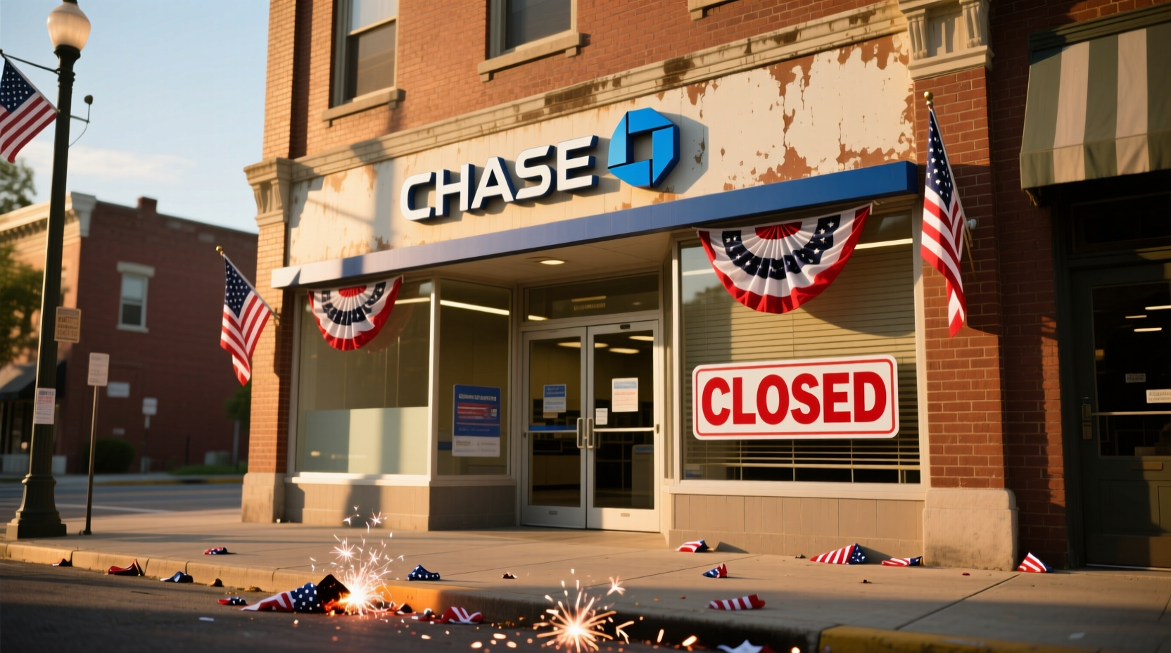 is chase bank open on 4th of july