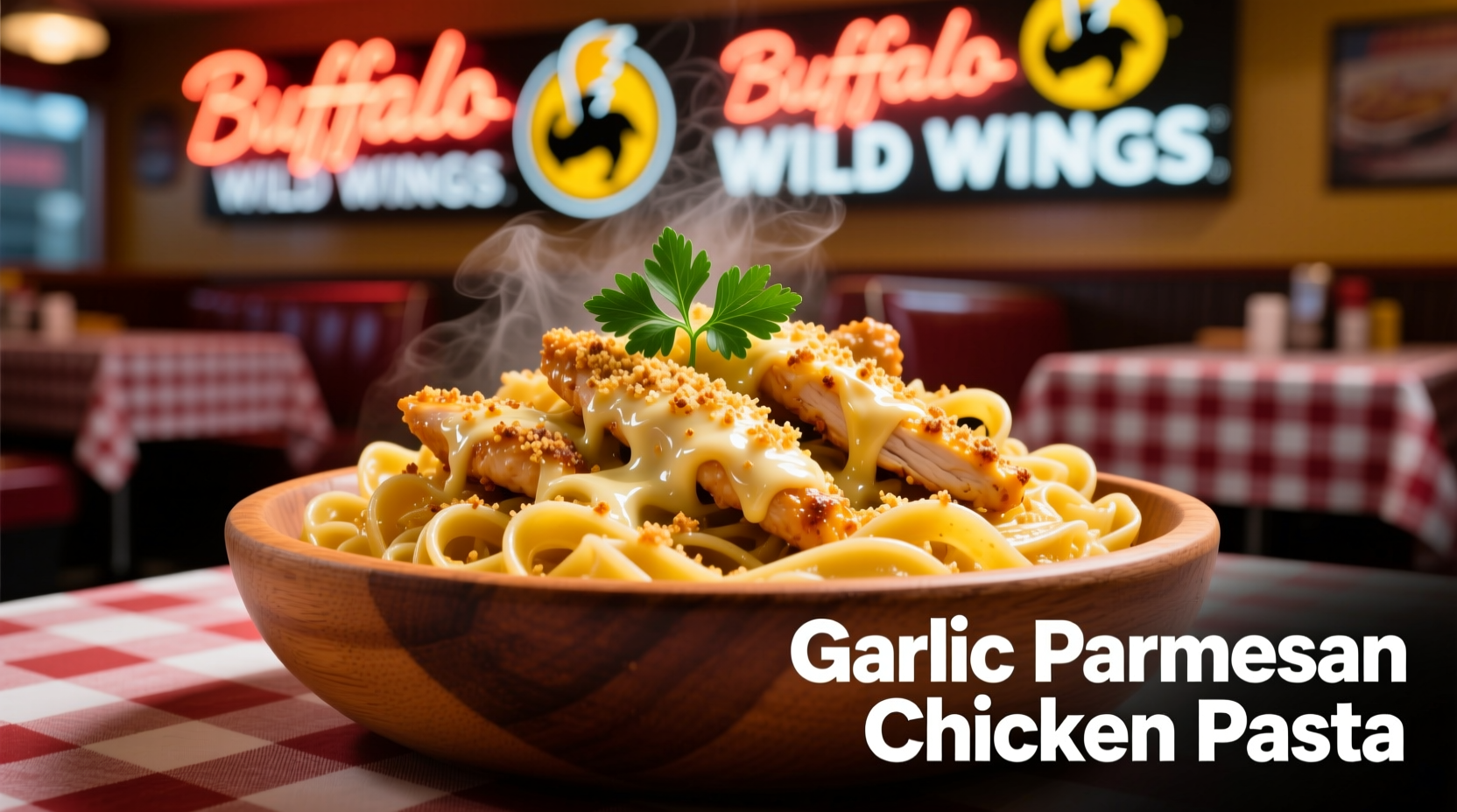 buffalo wild wings garlic parmesan chicken pasta