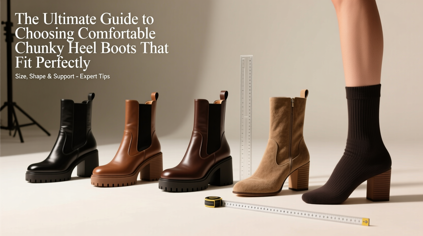 the ultimate guide to choosing comfortable chunky heel boots that fit perfectly
