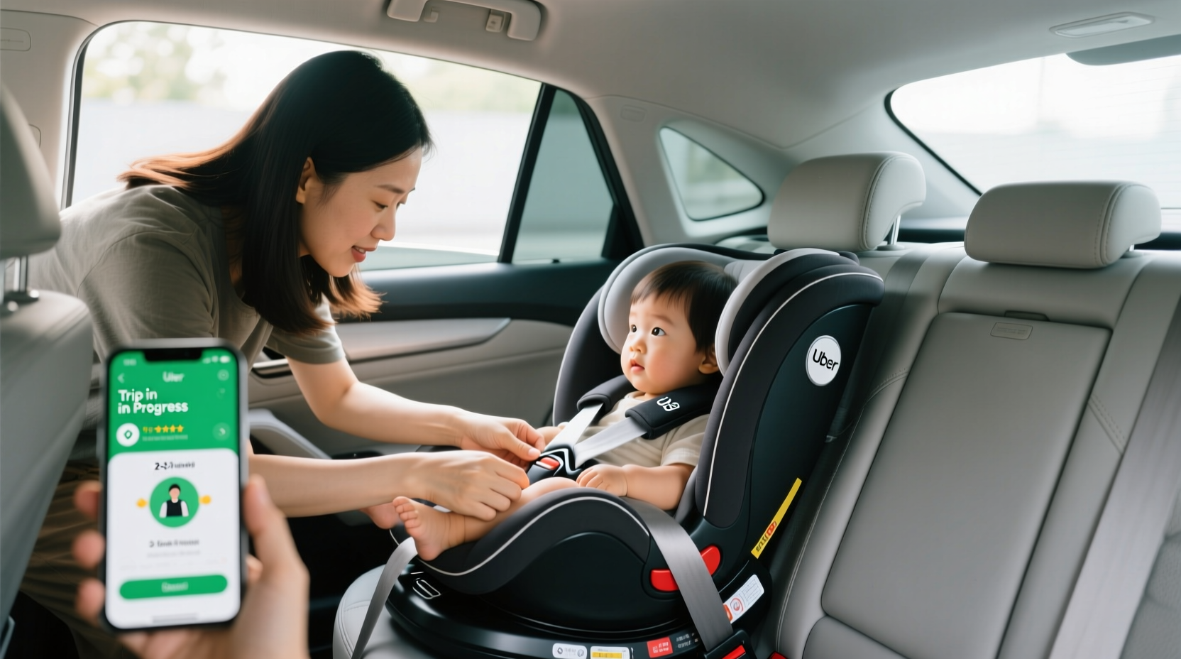 can you put car seat in uber