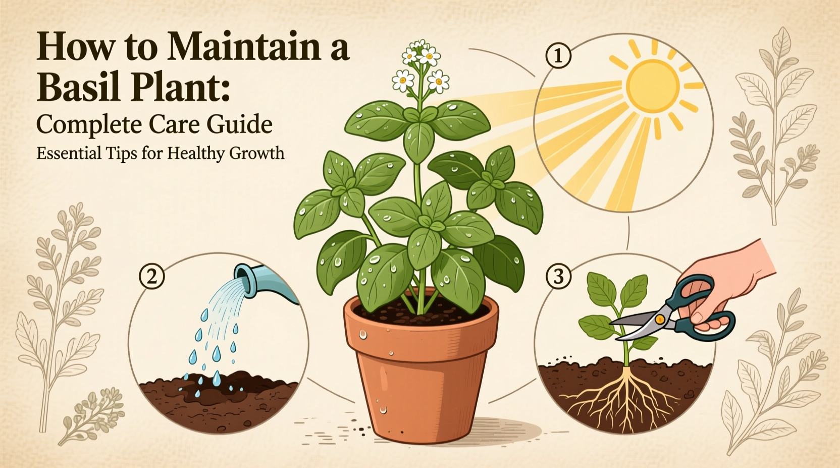 how do you maintain a basil plant