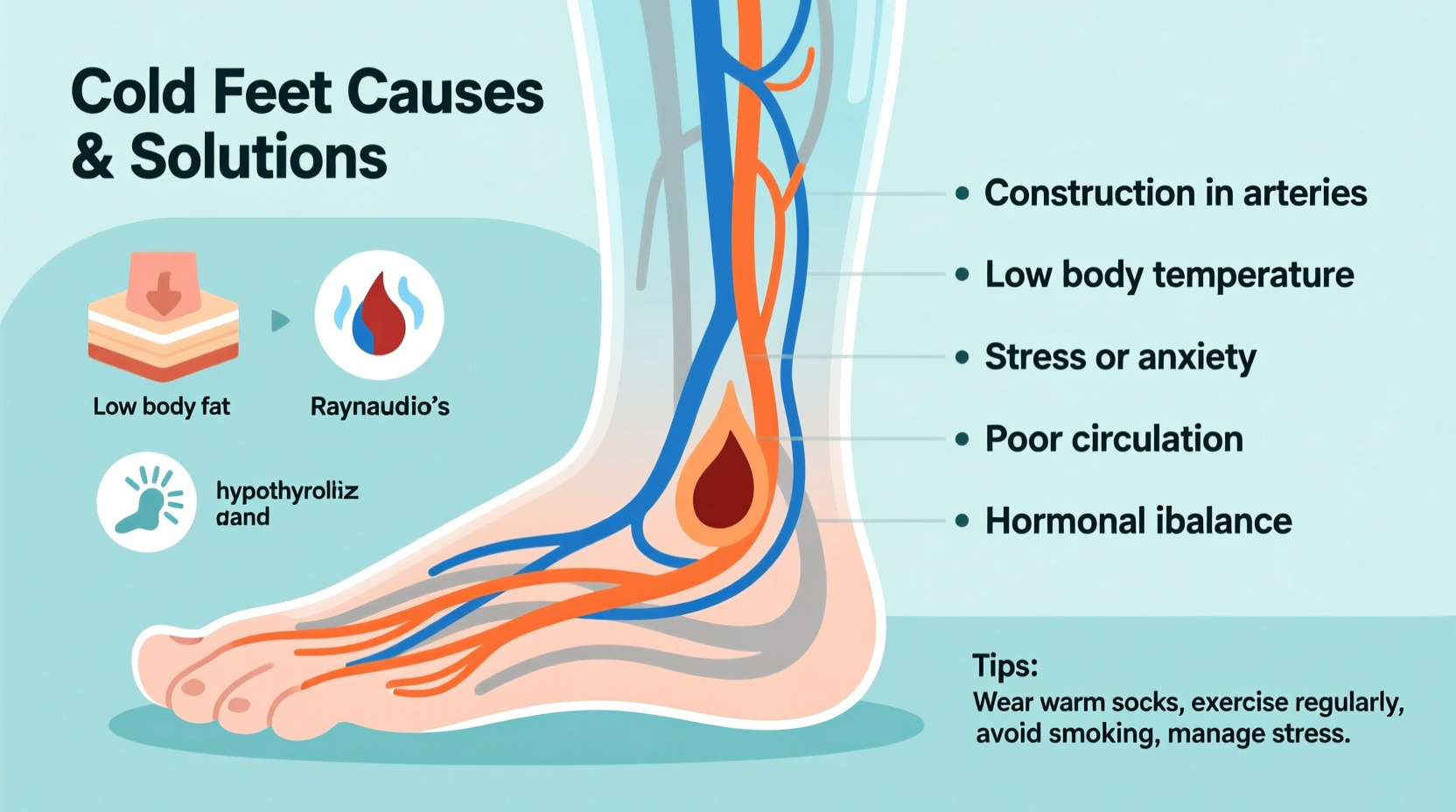 why are my feet always cold causes and what to do