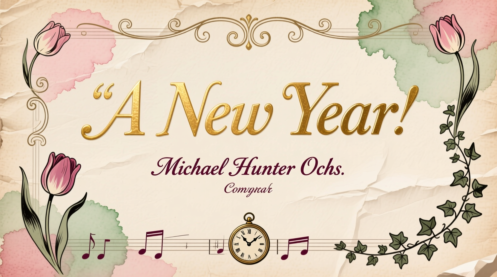 a new year michael hunter ochs sheet music