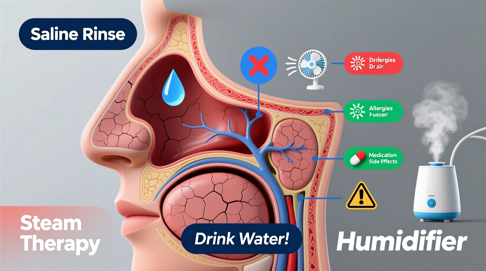 why are my sinuses so dry causes relief and treatment