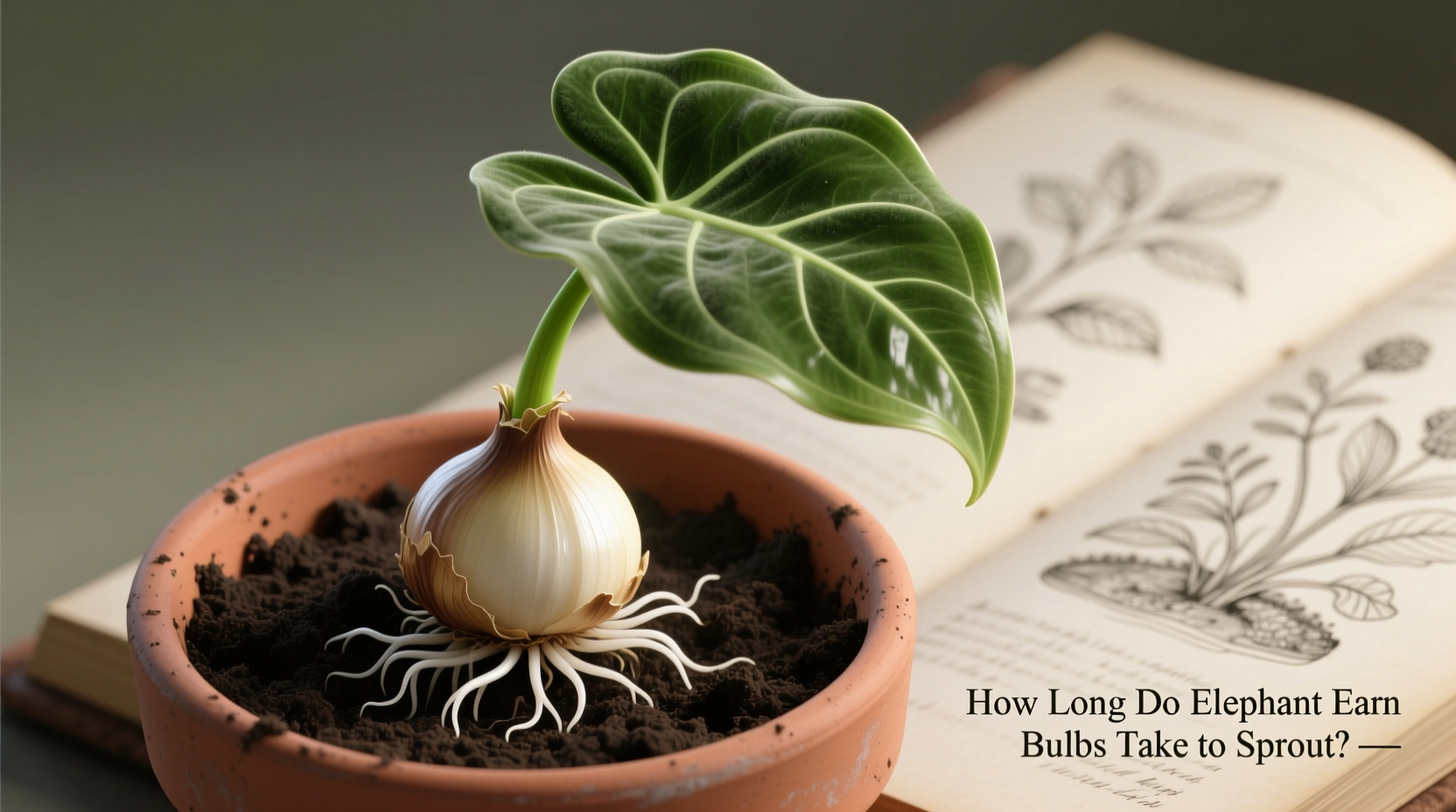 how long do elephant ear bulbs take to sprout