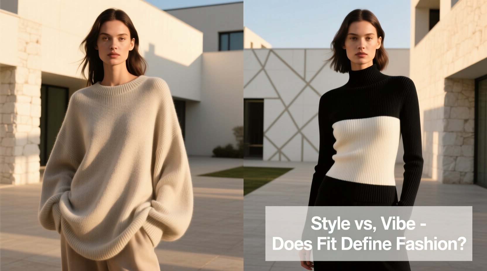 loose sweater vs fitted sweater does the style really matter or is it just a vibe thing