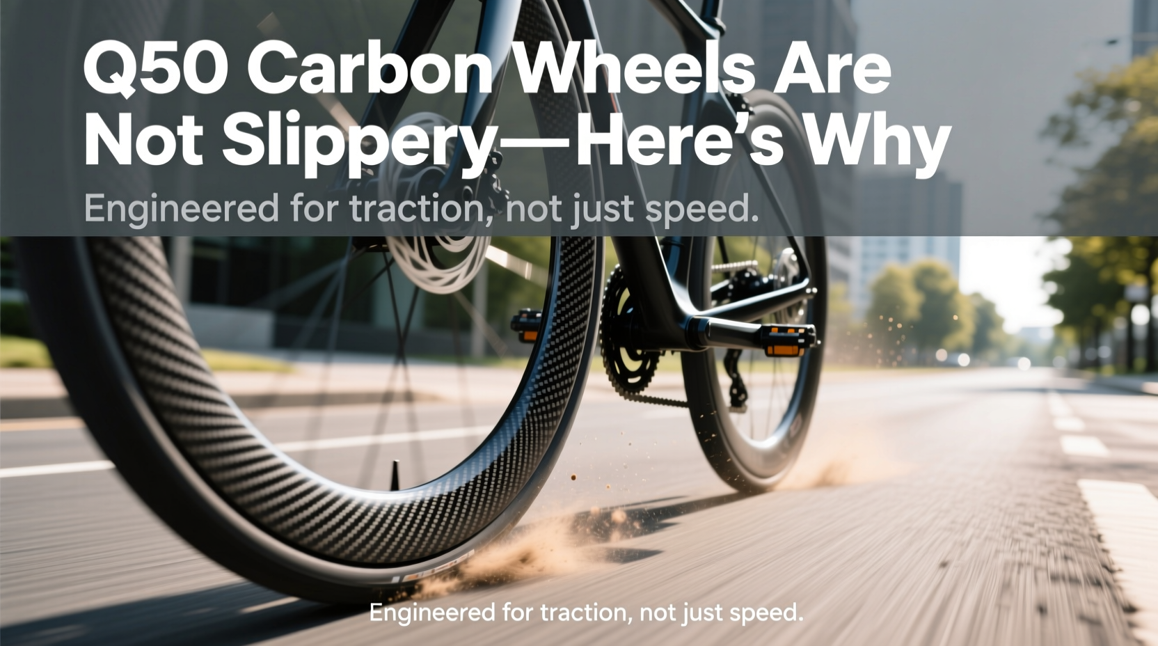 q50 carbon wheel slippery