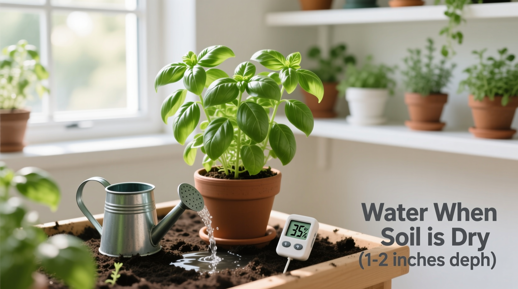 how often to water basil plants