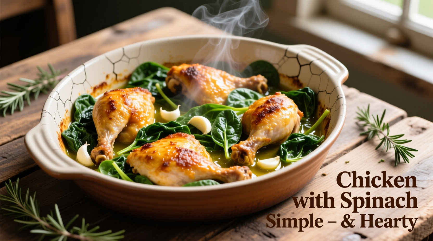 Perfect Chicken with Spinach Recipe in 30 Minutes