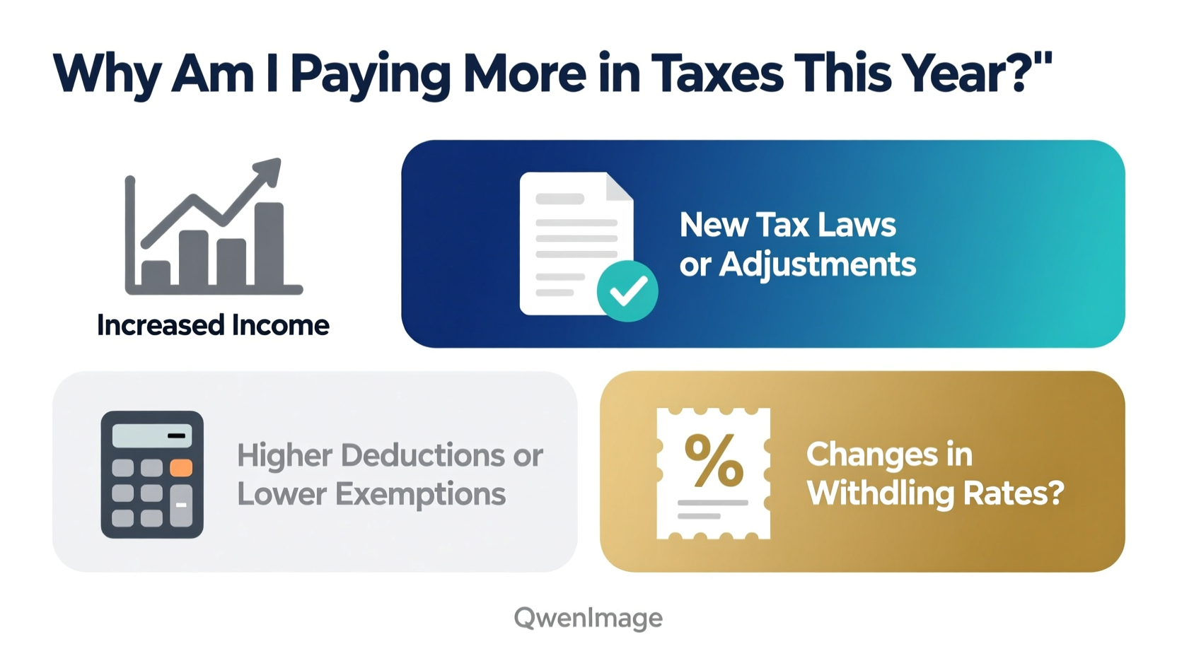 why am i paying more in taxes this year common explanations