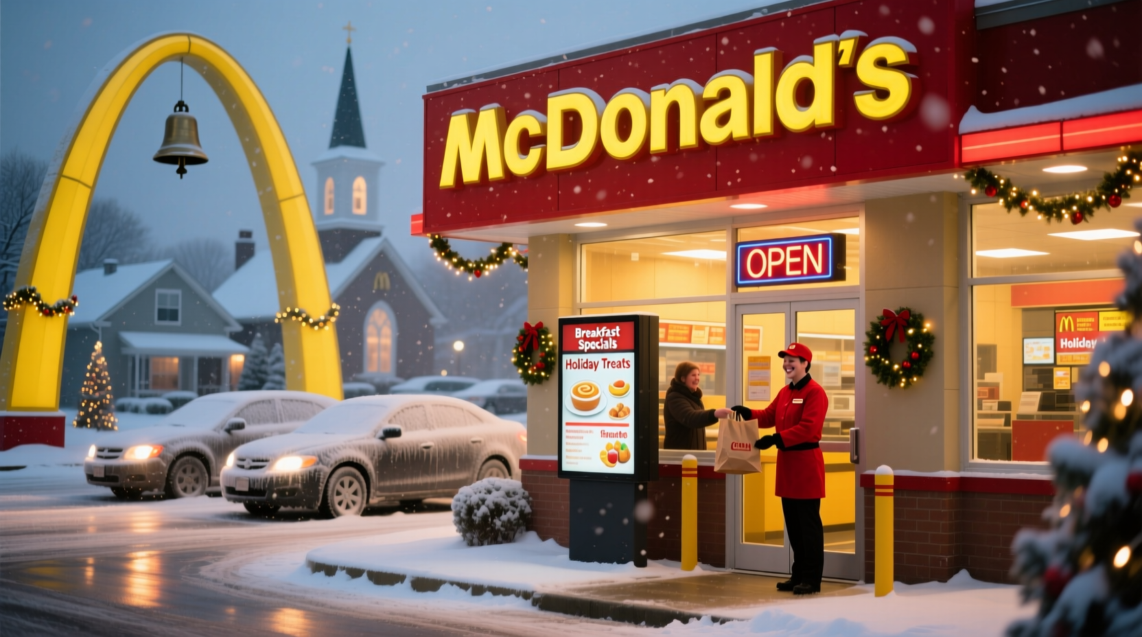 is mcdonalds open on christmas morning