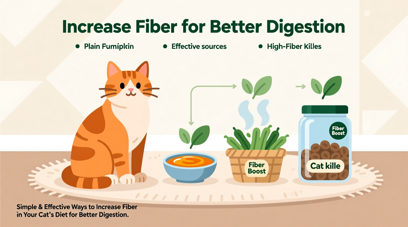 simple and effective ways to increase fiber in your cats diet for better digestion