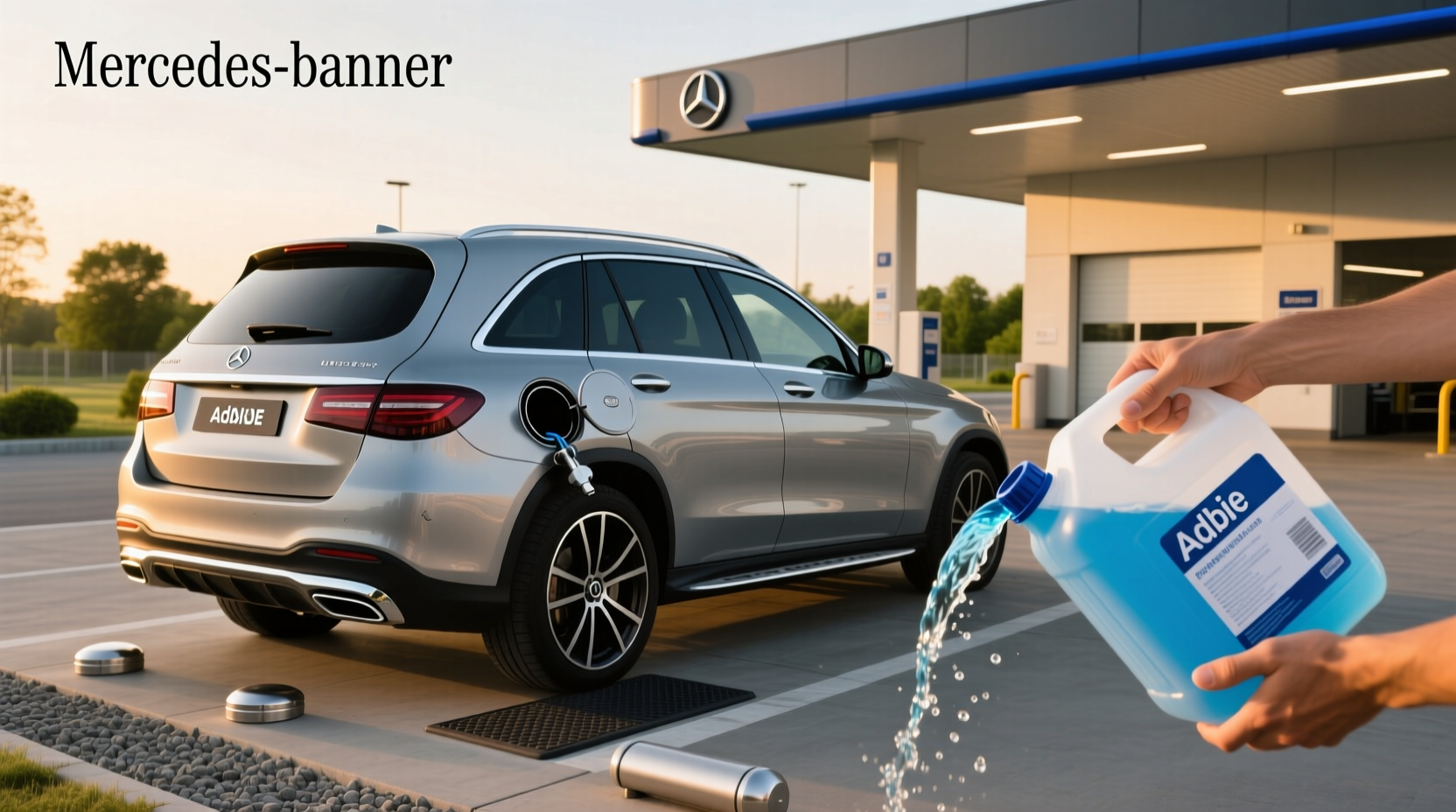 How to choose mercedes adblue,How do I add AdBlue to a Mercedes?