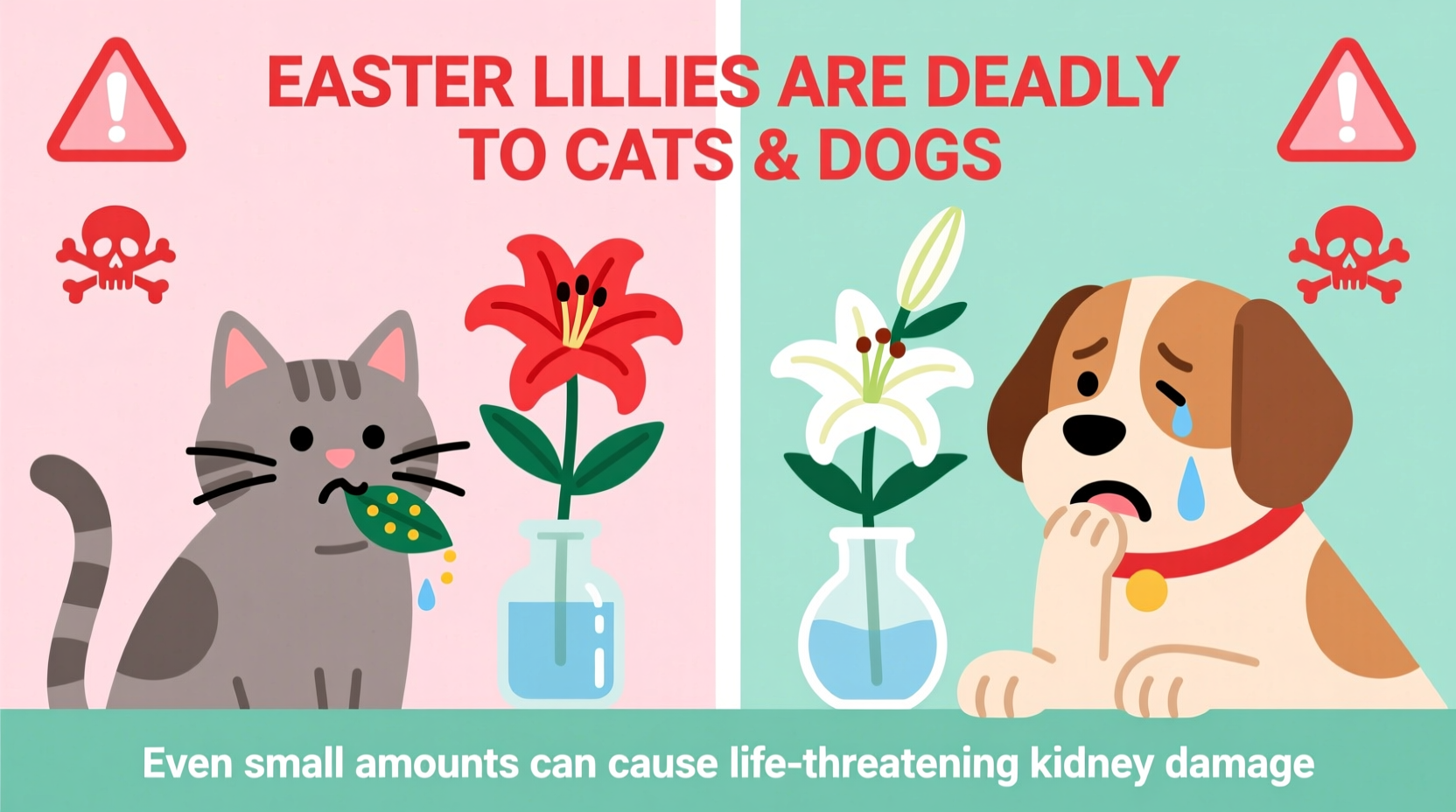 are easter lilies poisonous to dogs and cats