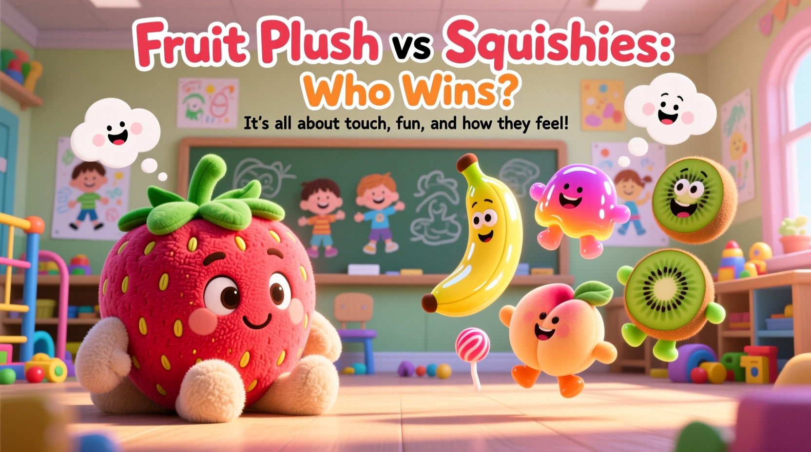 fruit plush vs squishies which toy is winning kids over and why