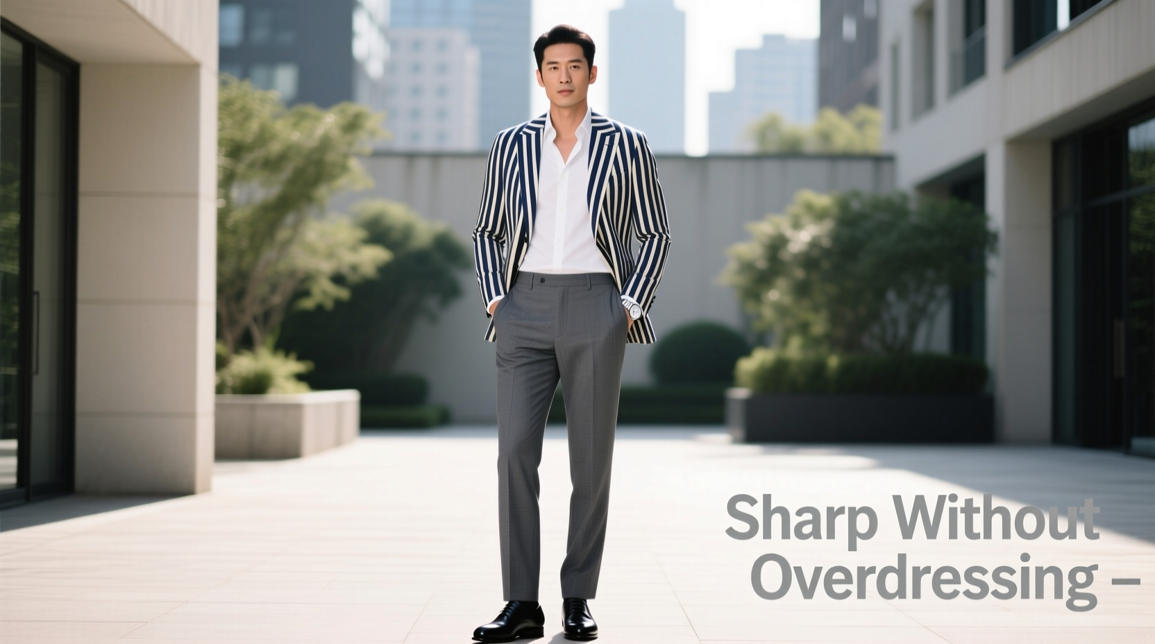 casual styling tips for vertical striped suit jackets look sharp without overdressing