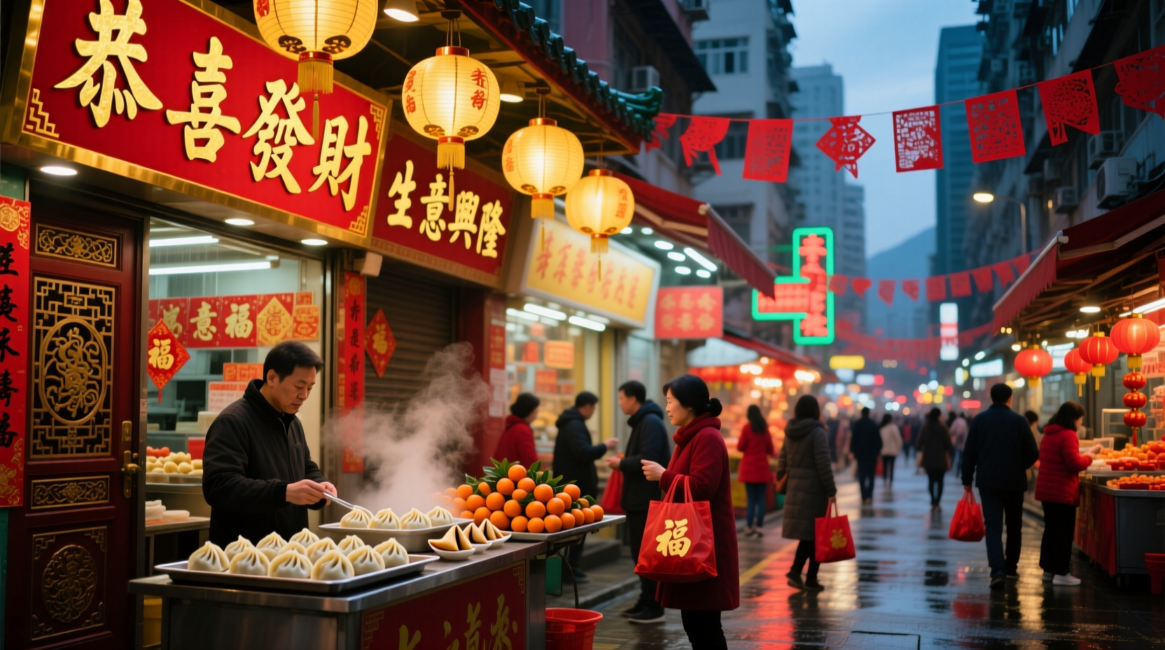are shops open on chinese new year hong kong