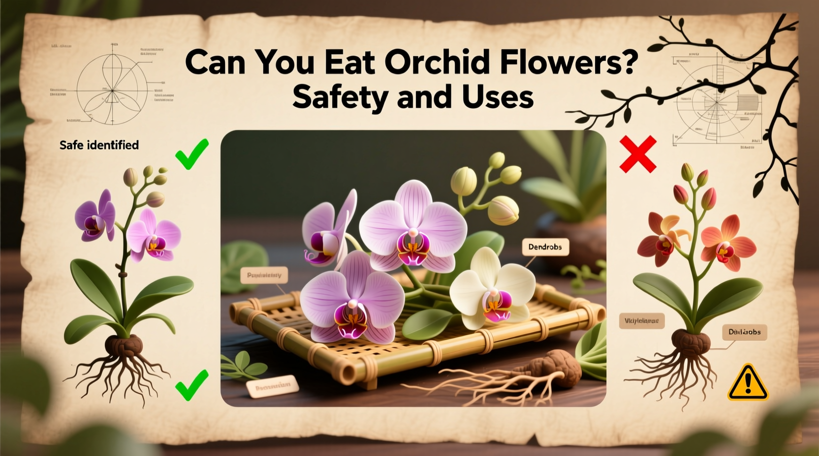 can you eat orchid flowers