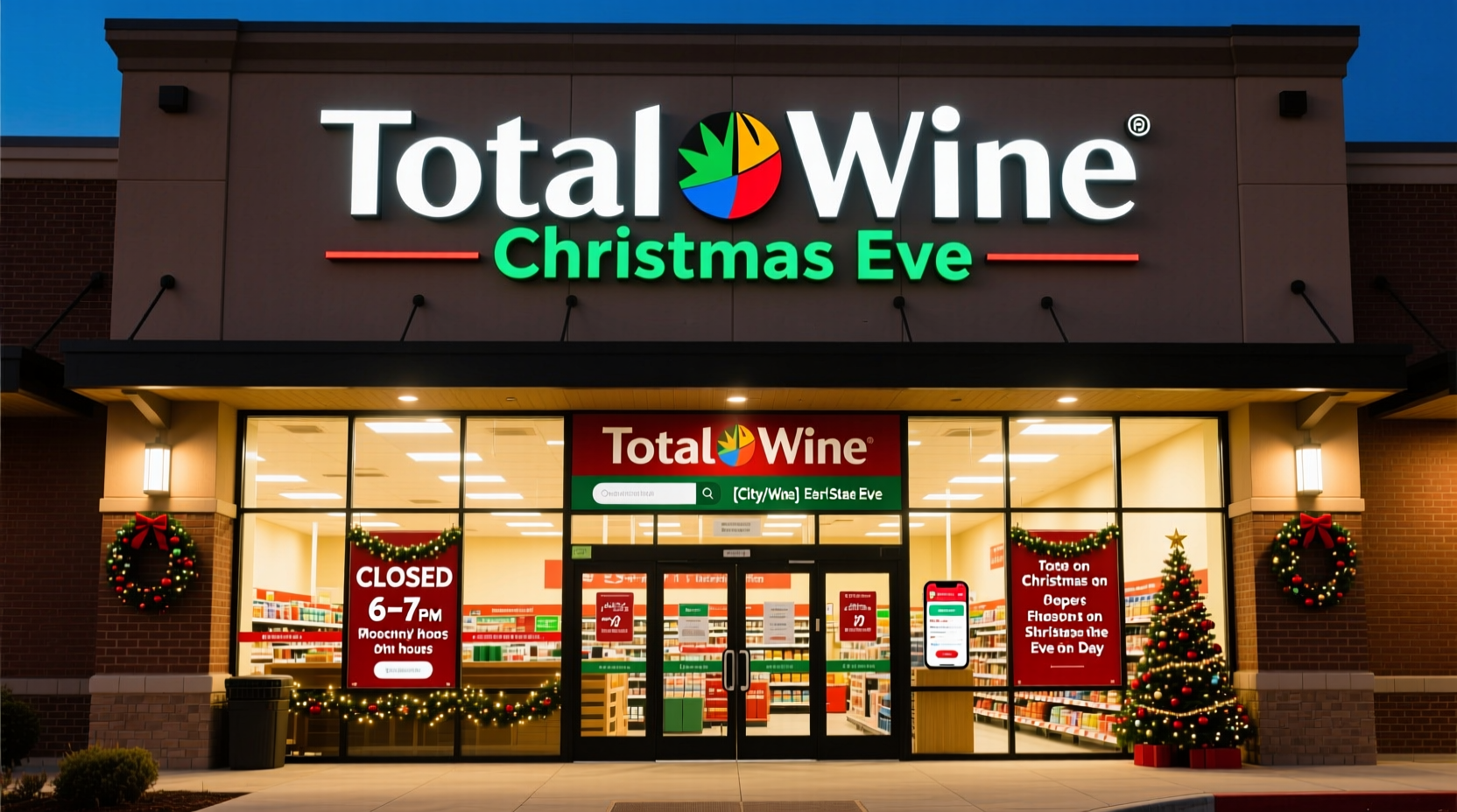 is total wine open on christmas eve