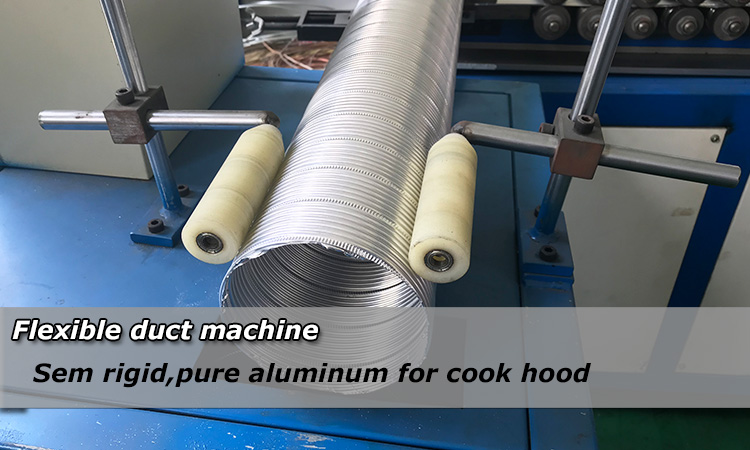 semi rigid aluminum flexible duct manufacturing machine