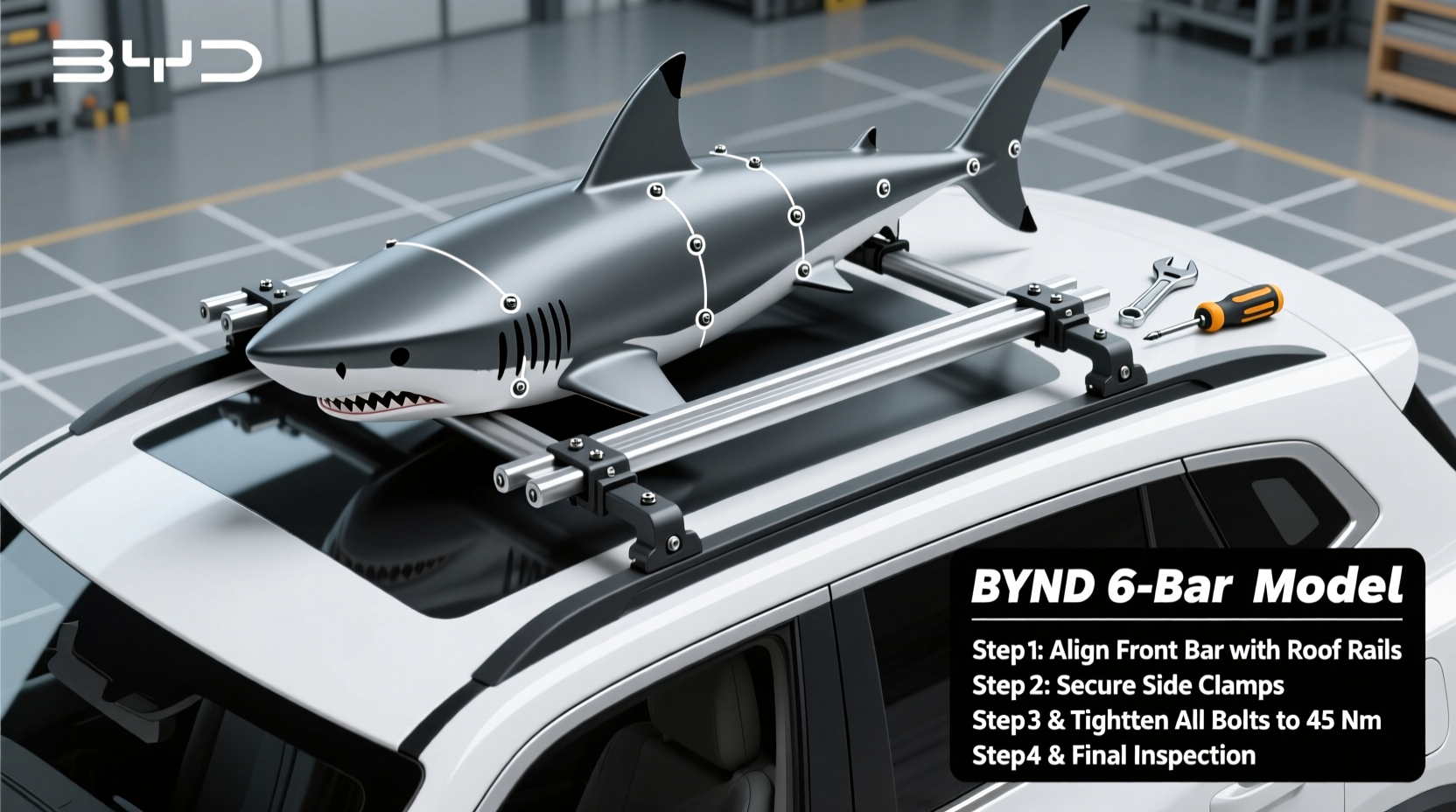 shark byd 6 bar installation