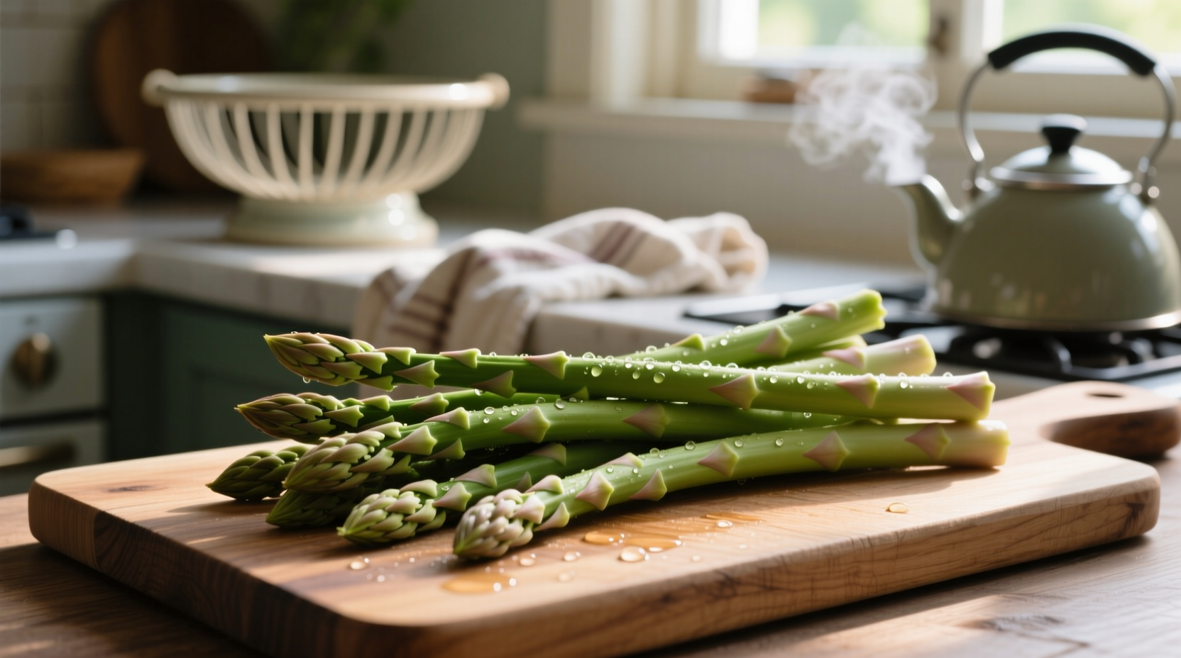 how to dry char asparagus
