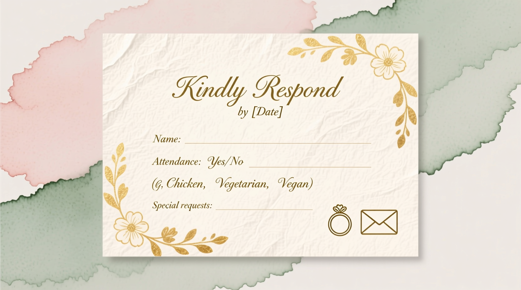 how to fill out an rsvp card for wedding